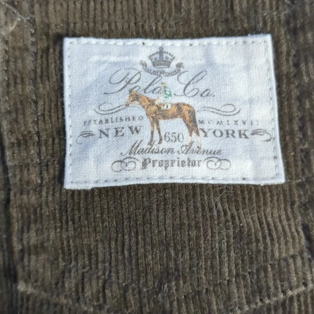 Polo Ralph Lauren corduroy brown overalls size 6M